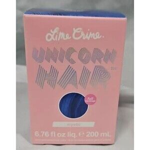 Lime Crime Unicorn Hair Dye Full Coverage Semi Permanent Mystic Blue 6.76 Fl oz
